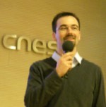 Romain Charles présente Mars 500 au CNES Paris