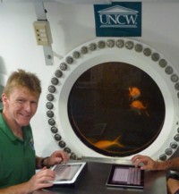 Un astronaute ESA dans une simulation NEEMO