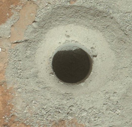 Le premier forage de Curiosity