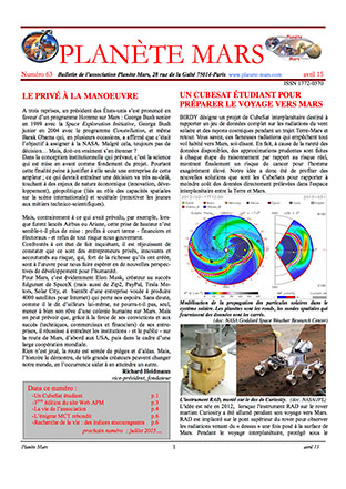 Le bulletin n° 63 est paru