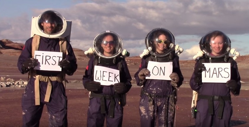 Une vidéo sur la première semaine de simulation MDRS 148
