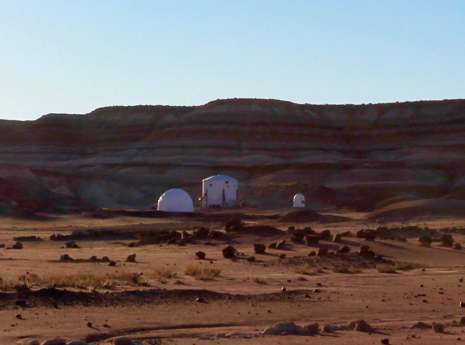 L’équipage MDRS 164 est arrivé sur le site de simulation