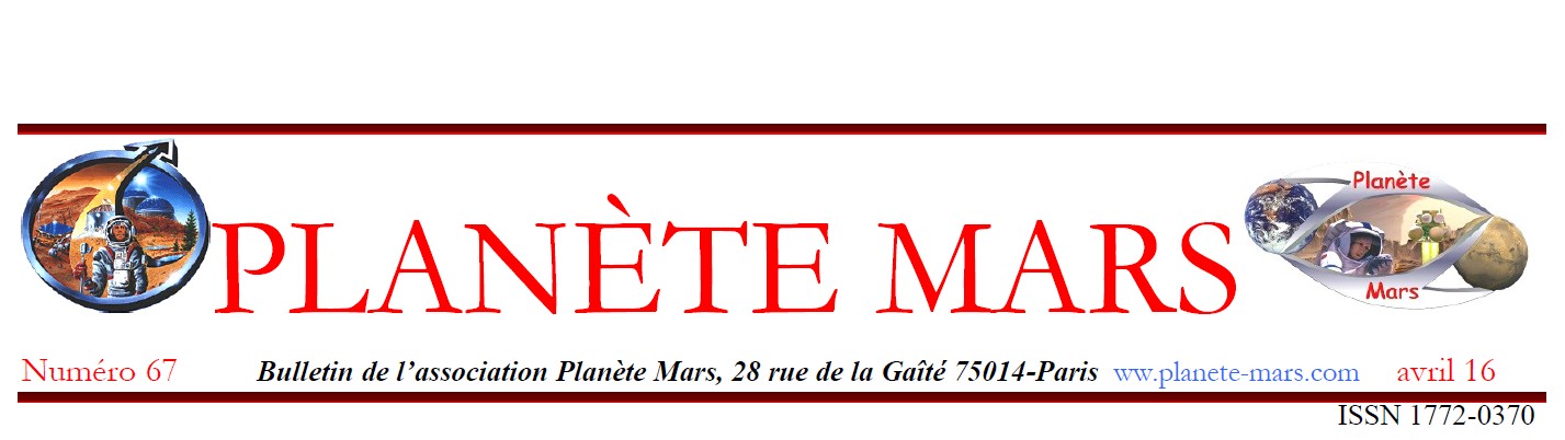 Le bulletin n° 67 d’avril 2016