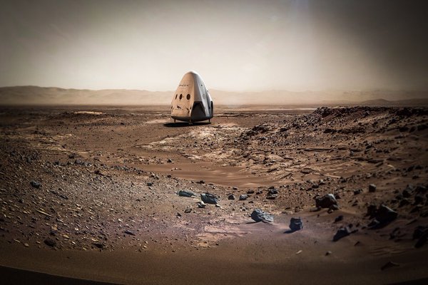 Red Dragon sur Mars