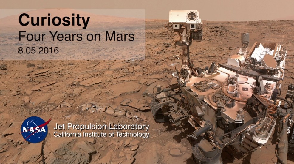 Une vidéo récapitulative pour les 4 ans de Curiosity sur Mars