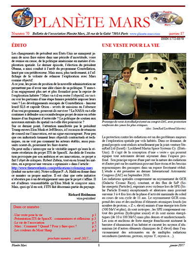 Le bulletin n°70 de janvier 2017